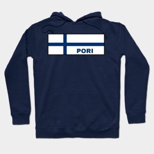 Pori City in Finnish Flag Hoodie